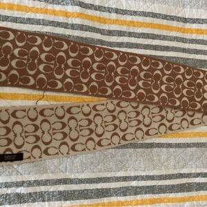 Women’s Reversible Coach Wool Scarf